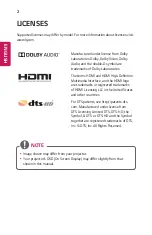 Preview for 2 page of LG MiniBeam PF1500W Owner'S Manual