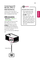 Preview for 35 page of LG MiniBeam PF1500W Owner'S Manual