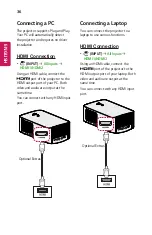 Preview for 36 page of LG MiniBeam PF1500W Owner'S Manual