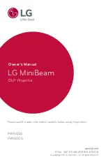 Preview for 1 page of LG MiniBeam PW1000G.AEK Owner'S Manual