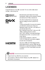 Preview for 2 page of LG MiniBeam PW1000G.AEK Owner'S Manual