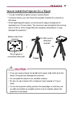 Preview for 25 page of LG MiniBeam PW1000G.AEK Owner'S Manual