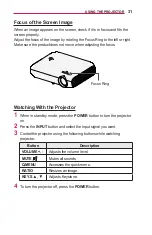 Preview for 31 page of LG MiniBeam PW1000G.AEK Owner'S Manual