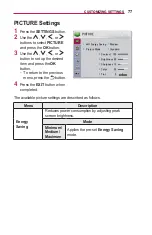 Preview for 77 page of LG MiniBeam PW1000G.AEK Owner'S Manual