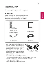 Preview for 17 page of LG Minibeam Owner'S Manual