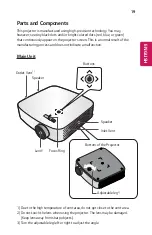 Preview for 19 page of LG Minibeam Owner'S Manual