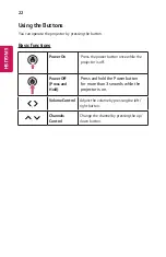 Preview for 22 page of LG Minibeam Owner'S Manual