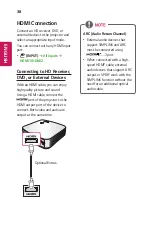 Preview for 38 page of LG Minibeam Owner'S Manual