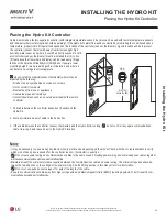 Preview for 25 page of LG MULTI V HYDRO KIT ARNH423K2A4 Installation Manual