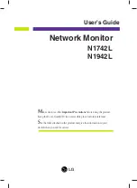 LG N1742L-BF User Manual preview