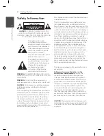 Preview for 2 page of LG NB2420A Owner'S Manual