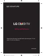 LG OLED**W7S series Safety And Reference preview