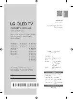 LG OLED42C2AUA Owner'S Manual preview