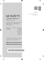 LG OLED42C2PSA Owner'S Manual preview