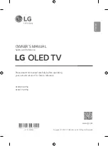 LG OLED65G1PSA Owner'S Manual preview