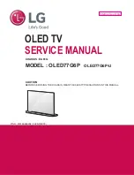 LG OLED77G6P Service Manual preview