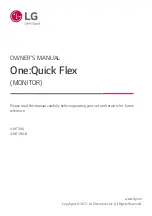 LG One:Quick Flex 43HT3WJ Owner'S Manual preview