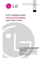 Preview for 1 page of LG PTVK410 Installation Manual