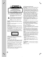 Preview for 2 page of LG RC897T -  - DVDr/ VCR Combo Owner'S Manual