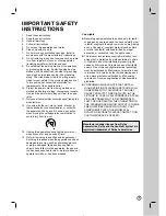 Preview for 3 page of LG RC897T -  - DVDr/ VCR Combo Owner'S Manual