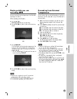 Preview for 33 page of LG RC897T -  - DVDr/ VCR Combo Owner'S Manual