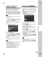 Preview for 37 page of LG RC897T -  - DVDr/ VCR Combo Owner'S Manual