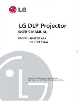 LG RD-JT20 XGA User Manual preview