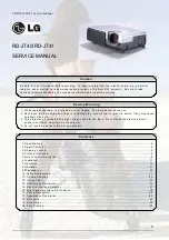 LG RD-JT40 1024X768 XGA Service Manual preview