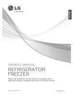 Preview for 1 page of LG Refrigerator Freezer Owner'S Manual