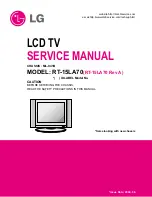 LG RT-15LA70 Service Manual preview