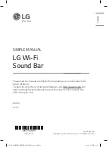 Preview for 1 page of LG SL10Y Simple Manual