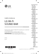 Preview for 1 page of LG SL7YF Simple Manual