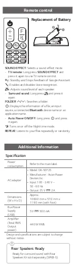 Preview for 2 page of LG SL8YG User Manual