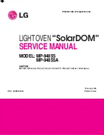 LG SolarDOM MP-9485S Service Manual preview