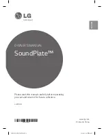 Preview for 1 page of LG SoundPlate LAP240 Owner'S Manual