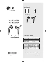 Preview for 1 page of LG ST-70UL3DT Owner'S Manual