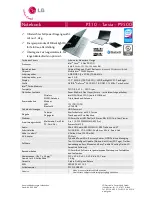 Preview for 1 page of LG TARSIA P310 (German) Specifications