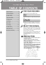 Preview for 2 page of LG ThermaV16 Owner'S Manual