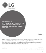 Preview for 3 page of LG Tone Active+ HBS-A100 User Manual