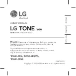 Preview for 3 page of LG TONE-FP9 Owner'S Manual