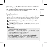 Preview for 5 page of LG TONE-FP9 Owner'S Manual