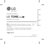 Preview for 3 page of LG TONE Free fit Owner'S Manual