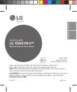 LG Tone Pro BHS-770 User Manual preview