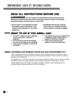 Preview for 4 page of LG Tromm DLE5955G User'S Manual & Installation Instructions