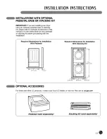 Preview for 11 page of LG Tromm DLE5955G User'S Manual & Installation Instructions