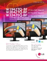 Preview for 1 page of LG W1942TQ Specifications