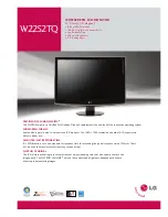 LG W2252TQ Specifications preview