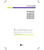 LG W2353SQV User Manual preview