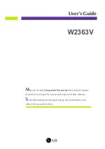 LG W2363V User Manual preview