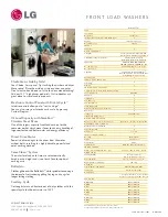 Preview for 2 page of LG WM2277H Series Specifications